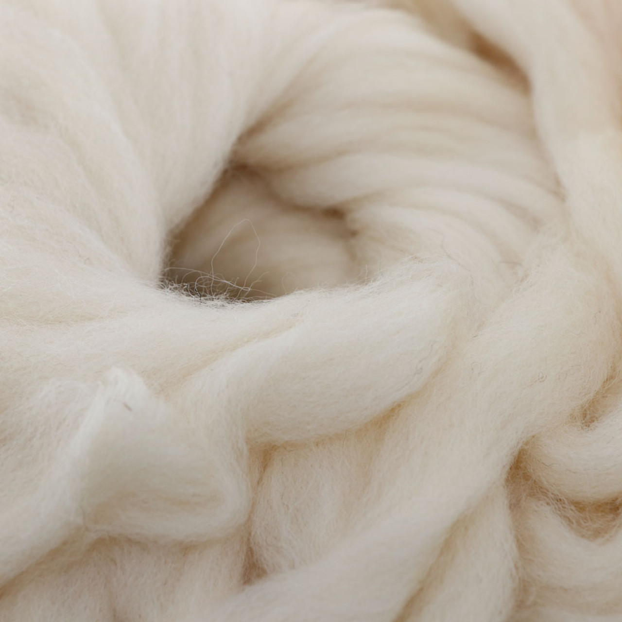 Ivory Cream - Wool Roving Needle Felting Material (Per Ounce) - Once Again  Sam
